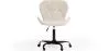 Chaise de bureau avec roulettes - Chaise pivotante de bureau - Rembourrée en tissu bouclé - Structure noire Wito image 7