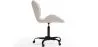 Chaise de bureau avec roulettes - Chaise pivotante de bureau - Rembourrée en tissu bouclé - Structure noire Wito image 7