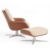 Fauteuil Design Contemporain Tapissé avec Repose-pieds - Asher image 7