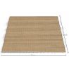 Tapis rectangulaire en jute - Boho Bali - 100x120 CM - Jaya image 7