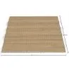 Tapis rectangulaire en jute - Boho Bali - 100x120 CM - Jaya image 7