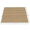 Tapis rectangulaire en jute - Boho Bali - 150x200 CM - Jaya image 7