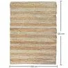 Tapis rectangulaire en jute - Boho Bali - 100x120 CM - Ghana image 7