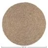 Tapis rond en jute - Boho Bali - 120 CM - Yuri image 7