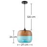 Lampe de plafond en cristal - Lampe suspendue bleue - Bluey image 7