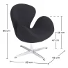 Fauteuil avec accoudoirs - Revêtement en tissu - Svin image 7