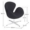 Fauteuil avec accoudoirs - Revêtement en tissu - Svin image 7