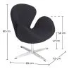 Fauteuil avec accoudoirs - Revêtement en tissu - Svin image 7
