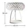 Lampe de Table - Lampe de Salon à Boutons en Cristal - Grande - Savoni image 7