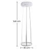 Lampadaire - Lampe de Salon avec Boutons en Cristal - Savoni image 7