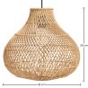 Lampe de plafond en rotin - Lampe suspendue bohème de Bali - Wayan image 7