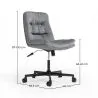 Chaise de Bureau Rembourrée - Pivotante - Hera image 7