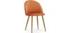 Chaise de Salle à Manger - Revêtue de Velours - Dossier avec Motif - Evelyne image 7