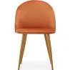 Chaise de Salle à Manger - Revêtue de Velours - Dossier avec Motif - Evelyne image 7