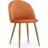 Chaise de Salle à Manger - Revêtue de Velours - Dossier avec Motif - Evelyne image 7