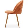 Chaise de Salle à Manger - Revêtue de Velours - Dossier avec Motif - Evelyne image 7