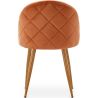 Chaise de Salle à Manger - Revêtue de Velours - Dossier avec Motif - Evelyne image 7