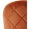 Chaise de Salle à Manger - Revêtue de Velours - Dossier avec Motif - Evelyne image 7