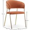 Chaise de salle à manger - Revêtue de velours - Gruna image 7
