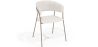 Chaise de salle à manger en Bouclette Fausse Fourrure Tapissée - Boucles Blanches - Gruna image 7