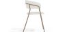 Chaise de salle à manger en Bouclette Fausse Fourrure Tapissée - Boucles Blanches - Gruna image 7
