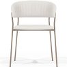 Chaise de salle à manger en Bouclette Fausse Fourrure Tapissée - Boucles Blanches - Gruna image 7