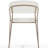 Chaise de salle à manger en Bouclette Fausse Fourrure Tapissée - Boucles Blanches - Gruna image 7