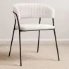 Chaise de salle à manger - Revêtue de tissu Bouclé - Gruna image 7