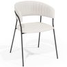 Chaise de salle à manger - Revêtue de tissu Bouclé - Gruna image 7