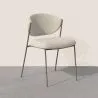 Chaise de salle à manger - Tapissée en tissu bouclé - Seda image 7
