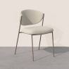 Chaise de salle à manger - Tapissée en tissu bouclé - Seda image 7