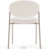 Chaise de salle à manger - Tapissée en tissu bouclé - Seda image 7