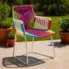 Chaise d'extérieur avec accoudoirs - Chaise de jardin - Multicolore - Frony image 7