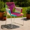 Chaise d'extérieur avec accoudoirs - Chaise de jardin - Multicolore - Frony image 7