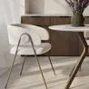 Chaise de salle à manger - Revêtue de tissu bouclé - Charke image 7