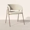Chaise de salle à manger - Revêtue de tissu bouclé - Charke image 7