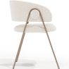 Chaise de salle à manger - Revêtue de tissu bouclé - Charke image 7
