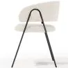 Chaise de salle à manger - Revêtue de tissu bouclé - Charke image 7