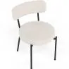 Chaise de salle à manger - Revêtue de tissu bouclé - Raga image 7