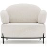 Fauteuil design - Revêtu de tissu bouclé - Baman image 7