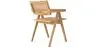 Chaise de salle à manger en rotin canné - avec accoudoirs - Kane image 7