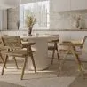 Chaise de salle à manger en rotin canné - avec accoudoirs - Kane image 7