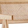 Chaise de salle à manger en rotin canné - avec accoudoirs - Kane image 7