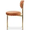Chaise de salle à manger - Revêtue de Velours - Métal doré - Dahe image 7