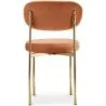 Chaise de salle à manger - Revêtue de Velours - Métal doré - Dahe image 7