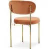 Chaise de salle à manger - Revêtue de Velours - Métal doré - Dahe image 7