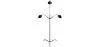 Lampe de sol - Lampe de salon - 3 bras - Giorge




 image 7