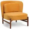 Fauteuil rembourré en velours et bois - Brina image 7