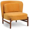 Fauteuil rembourré en velours et bois - Brina image 7