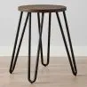 Tabouret Hairpin - 42cm - Bois foncé et métal image 7